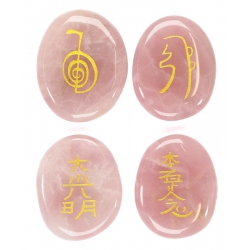 Reiki symbol stones Rose Quartz