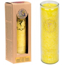 Chakra scented candle in glass - 3rd Chakra (Manipura)