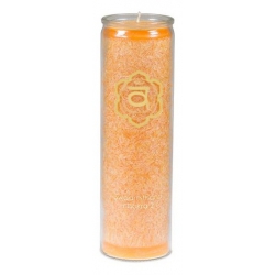 Bougie parfumée Chakra en verre - 2ème Chakra (Swadhisthana)