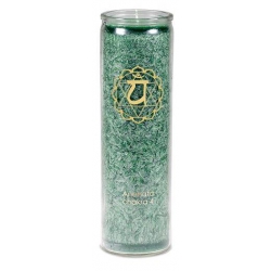Bougie parfumée Chakra en verre - 4ème Chakra (Anahata)