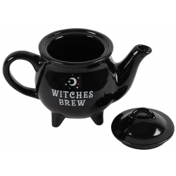 Théière chaudron de sorcière Witches Brew (noir)