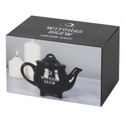Witch's cauldron teapot Witches Brew (black)