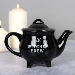 Witch's cauldron teapot Witches Brew (black)