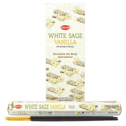 6 pakjes White Sage Vanilla wierook (HEM)