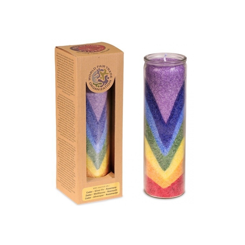 Rainbow valley scented candle in glass (100 hours)