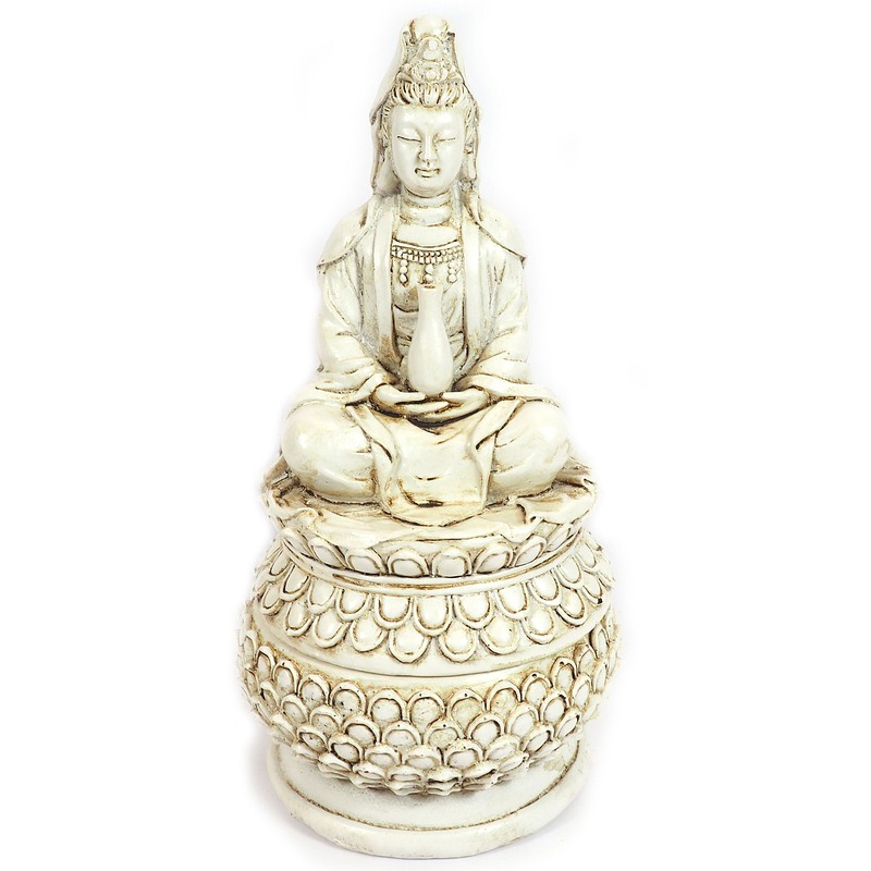 Wierookbrander Kwan Yin (wit)