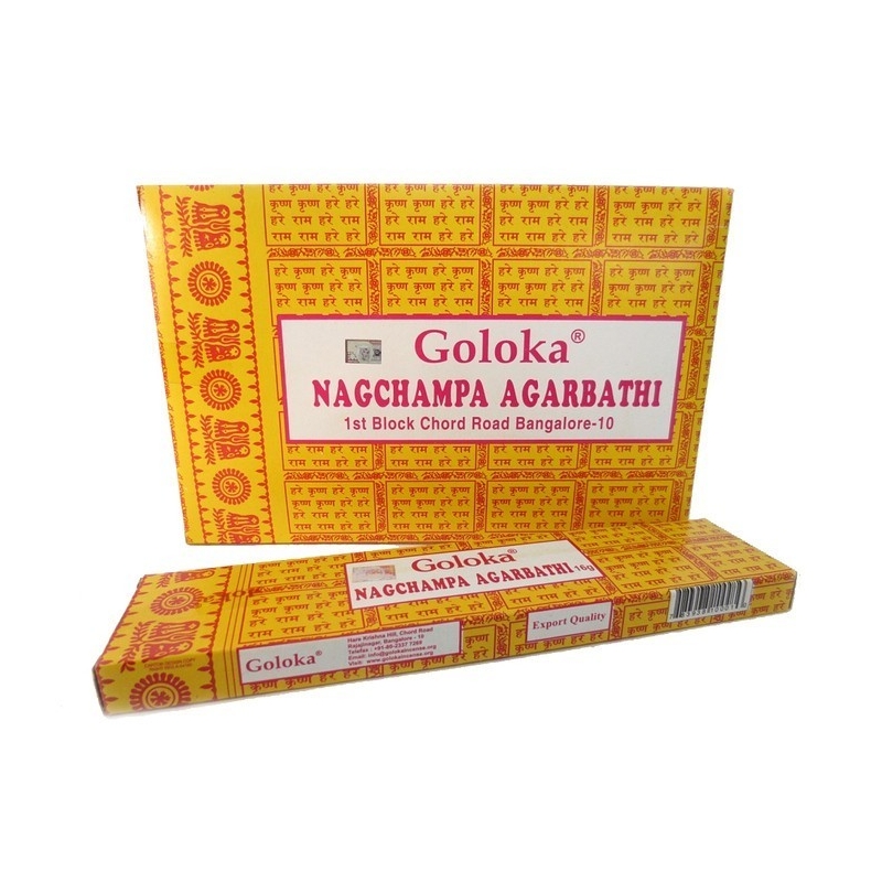 12 pakjes GOLOKA - Nagchampa Agarbathi (16 gms)