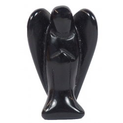 Obsidian gemstone angel 35mm