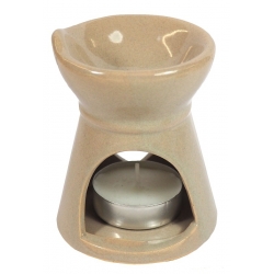 Aroma burner taupe with heart