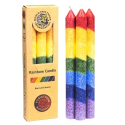 Rainbow thin stearin candle set (odorless)