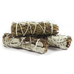 White Sage and Rosemary Smudge Stick 10cm (3 pieces)