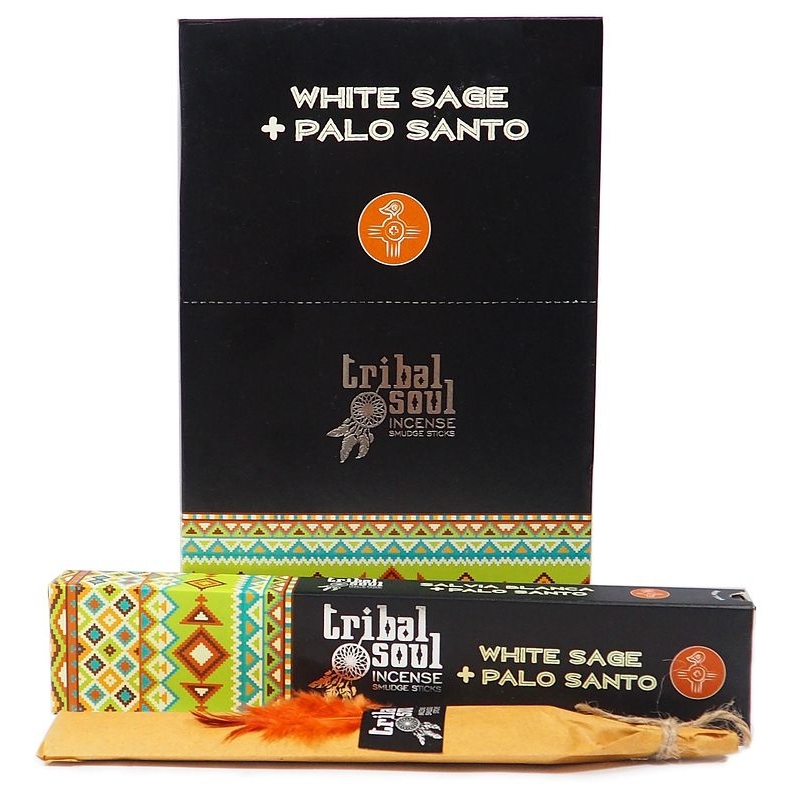 12 Packungen Weißer Salbei & Palo Santo (Tribal Soul)