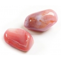 Pierre roulée agate du Botswana rose 15-20mm