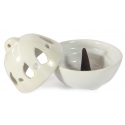Kegel Weihrauchbrenner Keramik (Weiß)