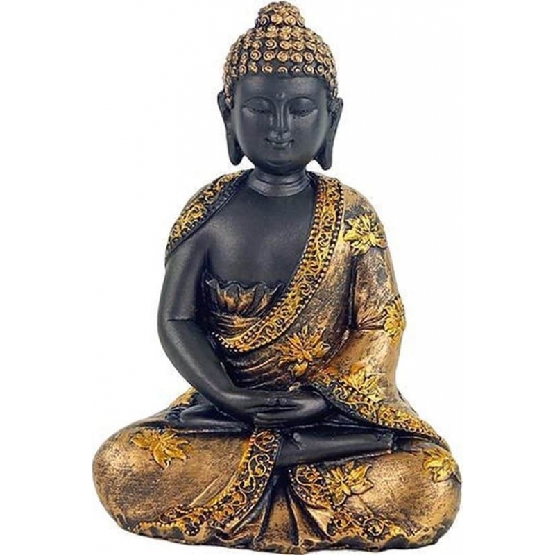 Meditationsbuddha mit goldener Robe