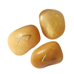 Rune stones of Gold Quartz