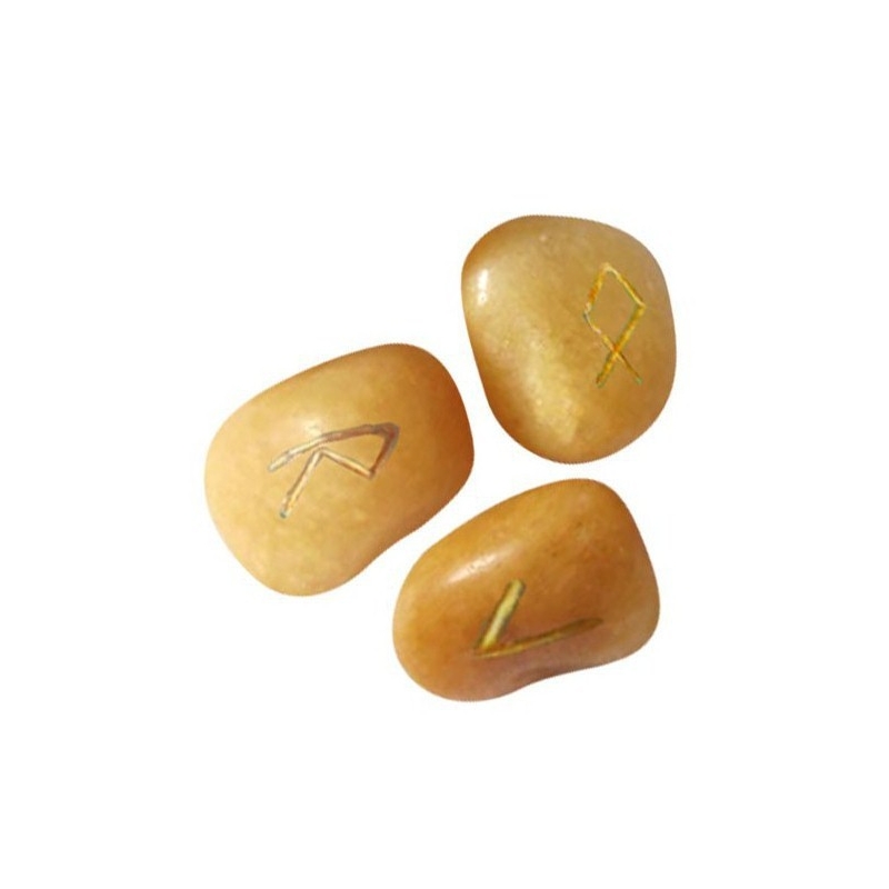 Rune stones of Gold Quartz