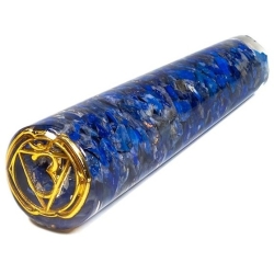 Orgonite massage wand Ajna Lapis lazuli