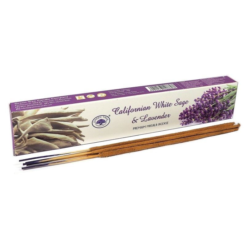 Californian White Sage & Lavender wierook (Green Tree)