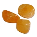 Orange calcite stone (tumbled)