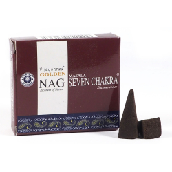 Golden Nag Seven Chakra Räucherkegel