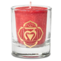 Votive scented candle 1st chakra in gift box