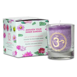 Bougie votive parfumée 7ème chakra en coffret cadeau