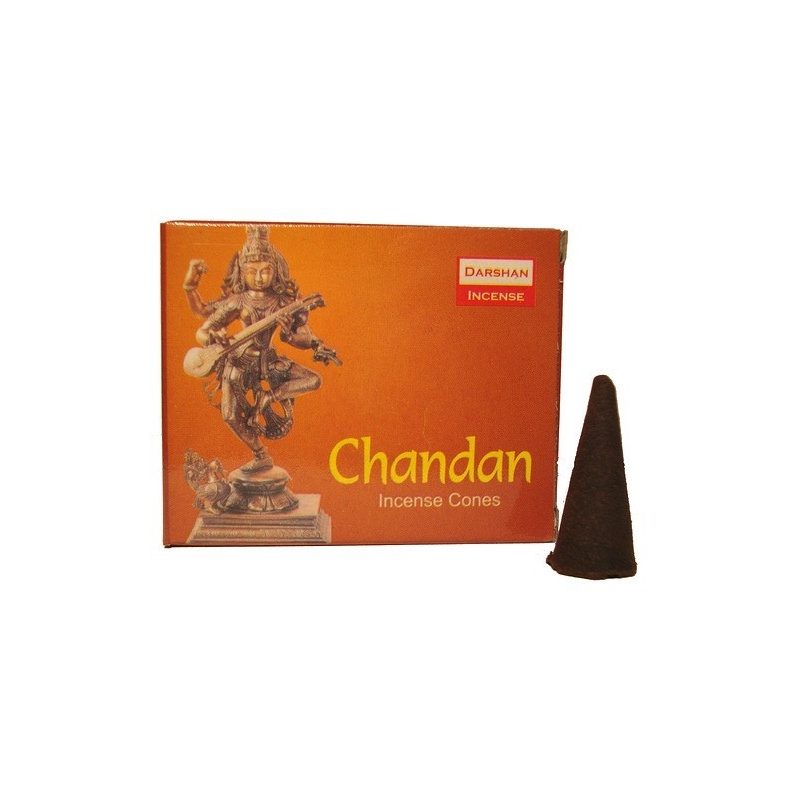 Chandan cône encens (Darshan)