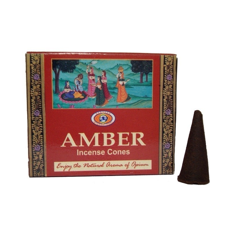 Amber cone incense (Darshan)