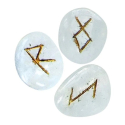 Runic stones of rock crystal