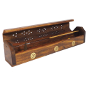 Incense holder brown Ohm