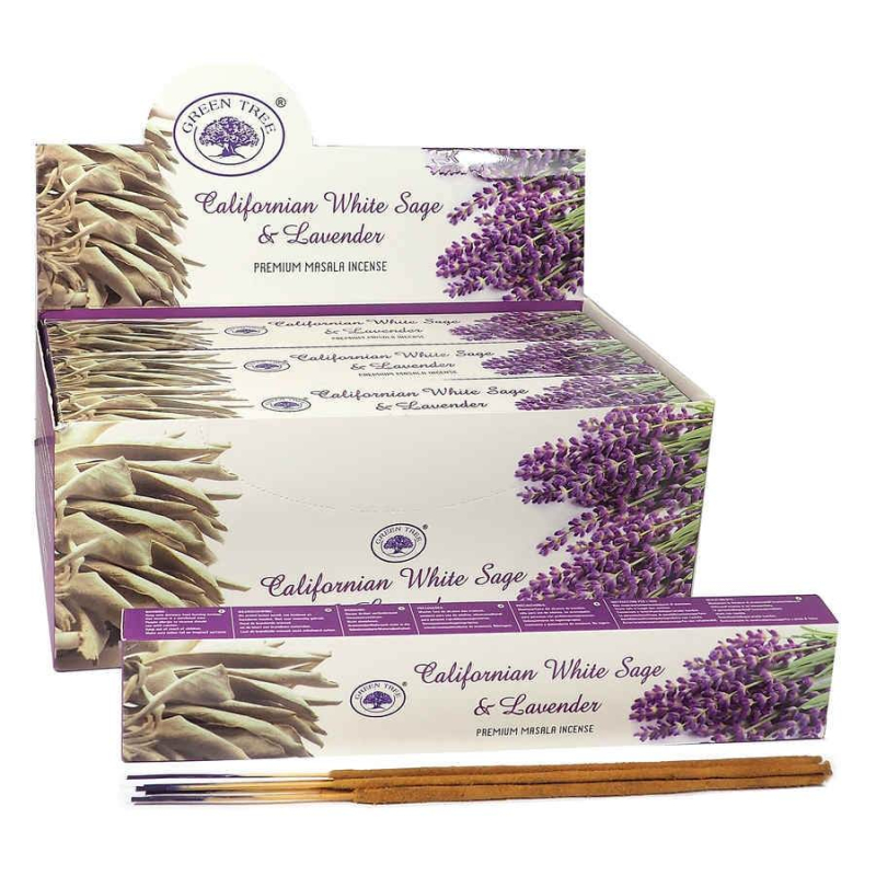 Californian White Sage & Lavender Incense (Green Tree)