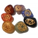 7 chakra stones and minerals with chakra symbols (16577)