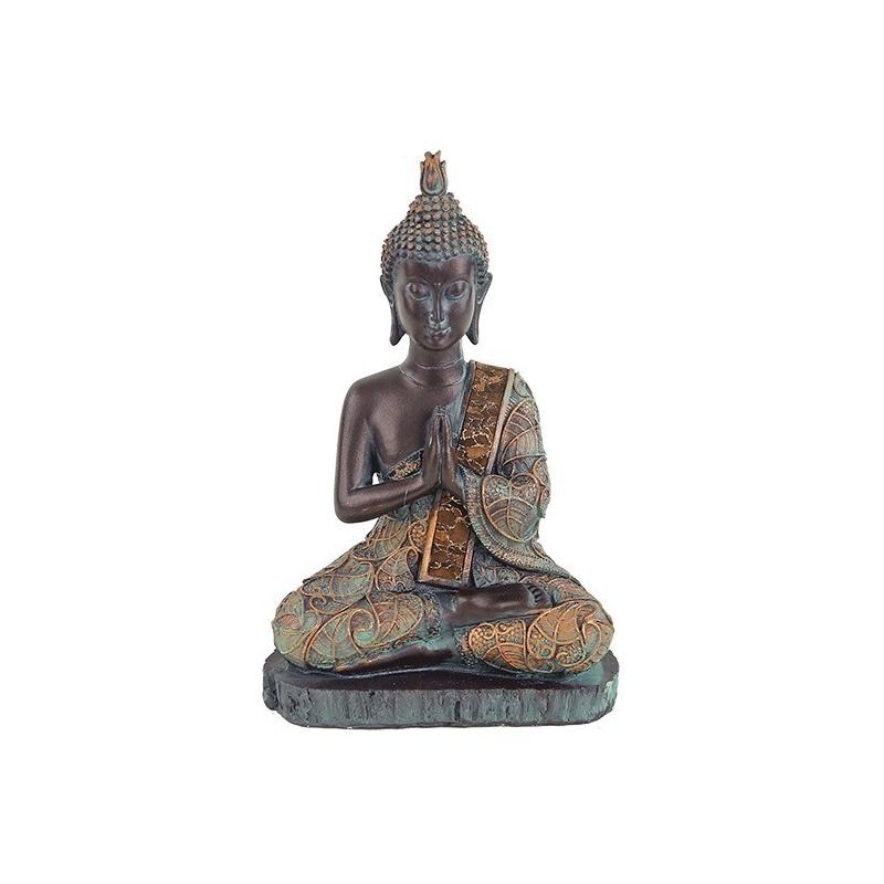 Boeddha in gebed (antieke finish Thailand)