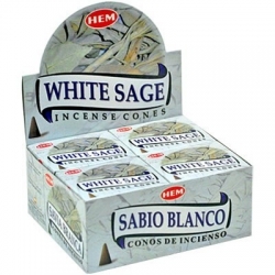 HEM Räucherkegel Weißer Salbei (12 Packungen)
