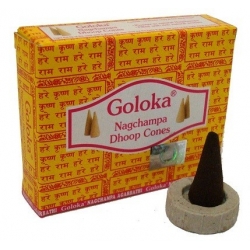 GOLOKA Nagchampa cônes dhoop encens