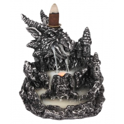 Silver dragon Backflow incense burner