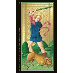 Visconti Tarot avec impression en or