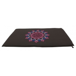 Akupressur matt violet mit Ohm Lotus