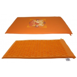 Acupressure matt orange with Buddha