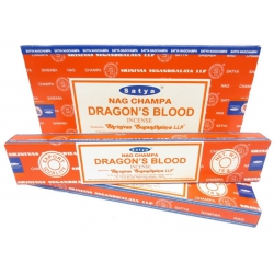 12 packs of Nag Champa Dragon's Blood incense (Satya)