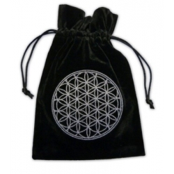 Tarot pouch Flower of Life (white)