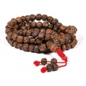 Mala necklace Rudraksha 108 beads 6mm