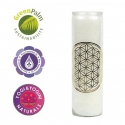 Geurkaars Flower of Life (wit)