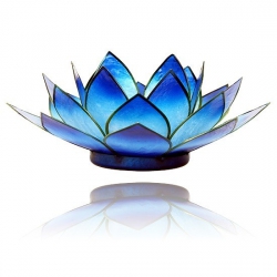 Lotus mood light - 2-color light blue / dark blue