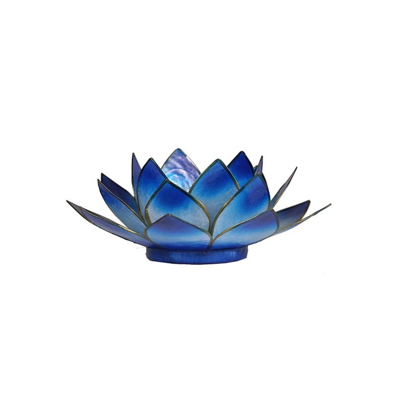 Lotus mood light - 2-color light blue / dark blue