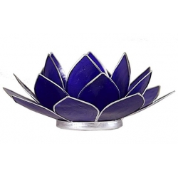 Lotus mood light - Indigo (silver colored edges)
