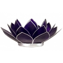 Lotus sfeerlicht Amethist violet (zilverkleurige randen)
