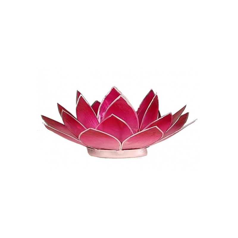Lotus mood light - Pink (silver colored edges)