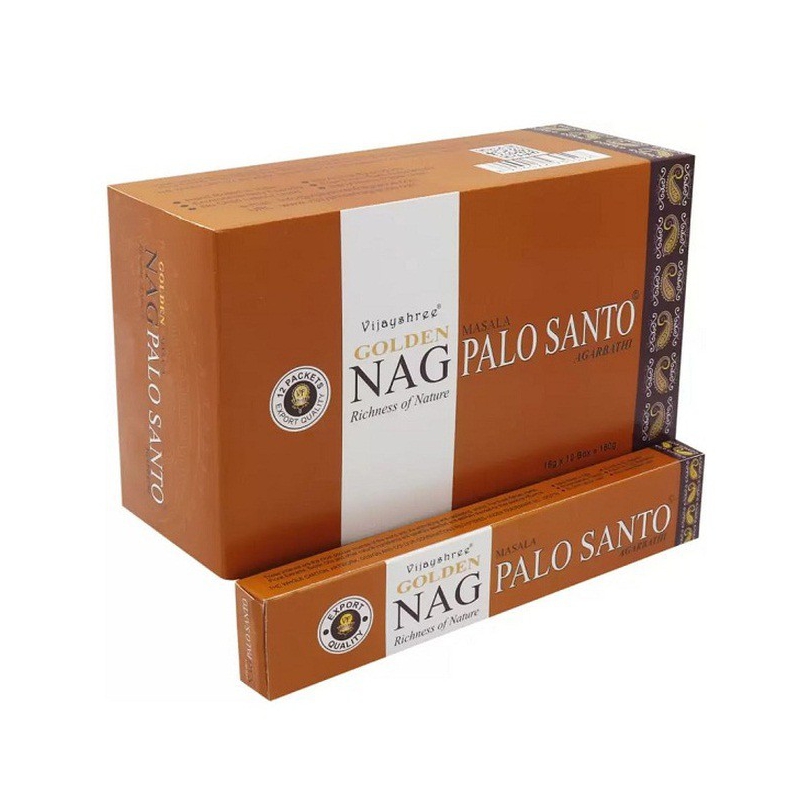 12 paquets d'encens d'Or Nag Palo Santo